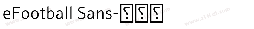 eFootball Sans字体转换
